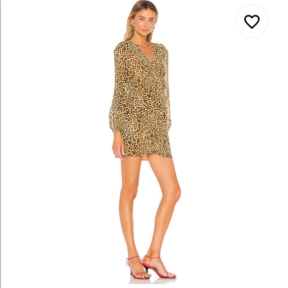 NWT Lovers + Friends Ajax Mini Dress Cheetah Print - Picture 2 of 4
